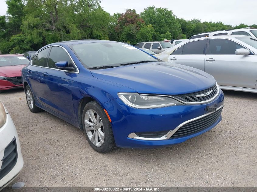 Lot #2488550658 2016 CHRYSLER 200 LIMITED salvage car
