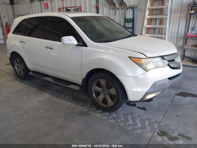 Auction sale of the 2007 Acura Mdx Sport Package, vin: 2HNYD28897H501191, lot number: 39264736