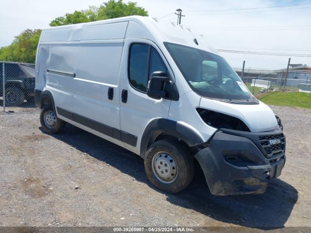 Auction sale of the 2023 Ram Promaster 2500 High Roof 159 Wb, vin: 3C6LRVDG7PE550330, lot number: 39265907