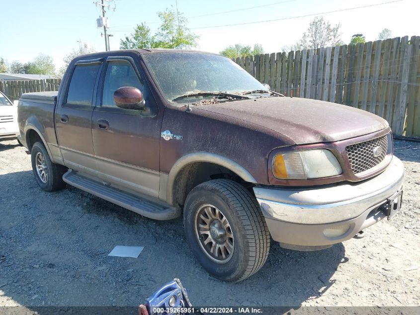 Lot #2490855765 2001 FORD F-150 KING RANCH EDITION/LARIAT/XLT salvage car