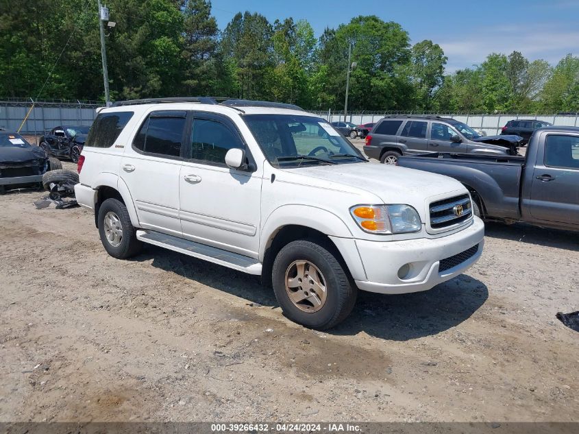 Lot #2504634088 2002 TOYOTA SEQUOIA LIMITED V8 salvage car