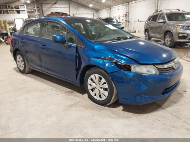 Auction sale of the 2012 Honda Civic Lx, vin: 2HGFB2F58CH560420, lot number: 39266750