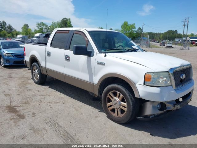Auction sale of the 2006 Ford F-150 Lariat/xlt, vin: 1FTPW12556FA25851, lot number: 39272166