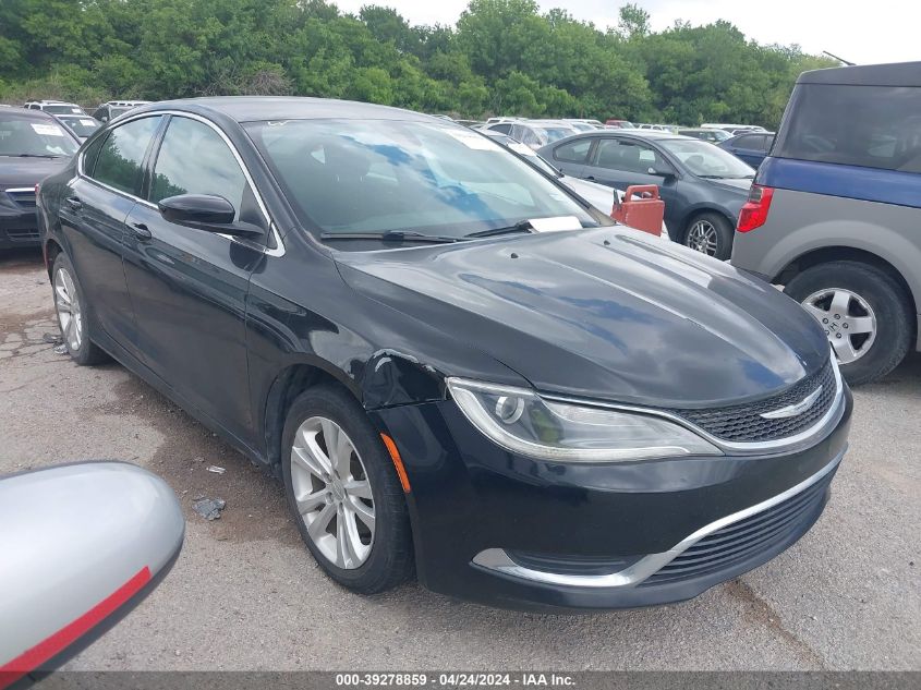 Lot #2493160391 2015 CHRYSLER 200 LIMITED salvage car