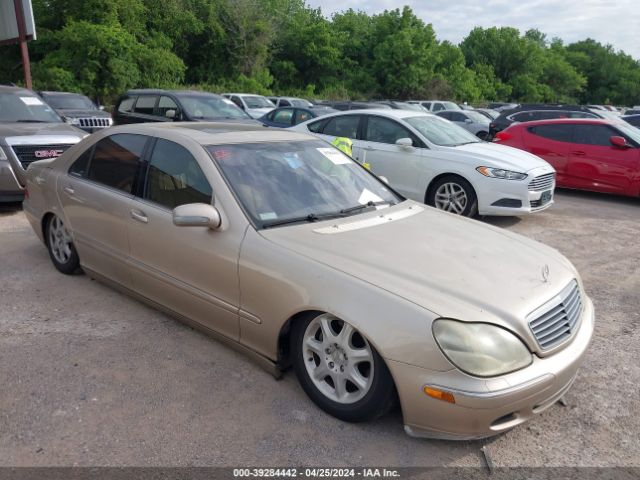 Auction sale of the 2001 Mercedes-benz S 430, vin: WDBNG70J61A177830, lot number: 39284442