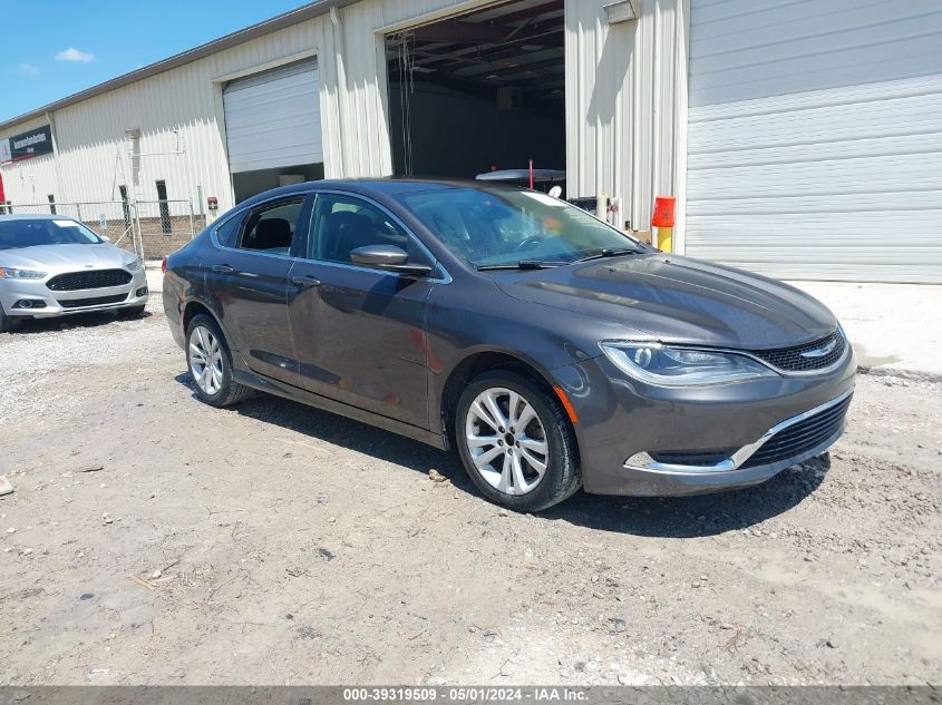 Lot #2524267799 2016 CHRYSLER 200 LIMITED salvage car