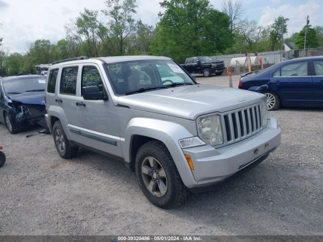 Auction sale of the 2008 Jeep Liberty Sport, vin: 1J8GN28K58W212329, lot number: 39320486