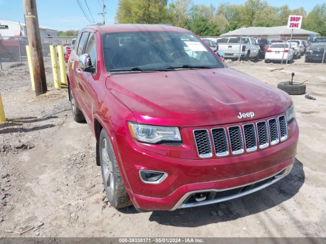 Auction sale of the 2014 Jeep Grand Cherokee Overland, vin: 1C4RJFCM7EC298655, lot number: 39338171