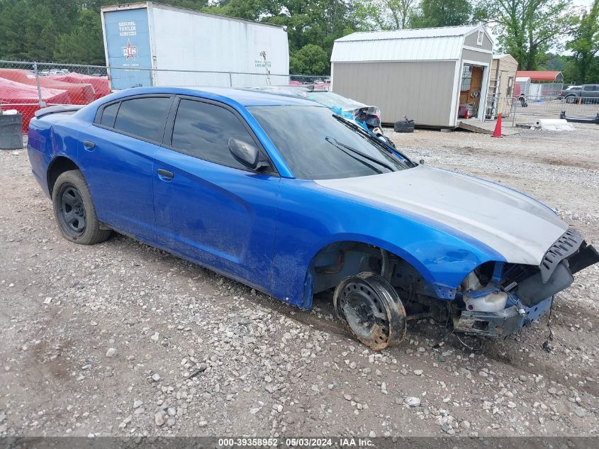 Lot #2523106143 2014 DODGE CHARGER POLICE salvage car